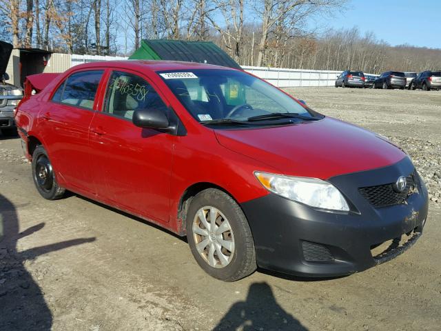 1NXBU40E89Z013578 - 2009 TOYOTA COROLLA BA RED photo 1