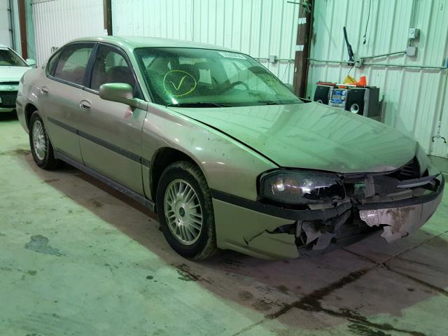 2G1WF55E529359405 - 2002 CHEVROLET IMPALA TAN photo 1