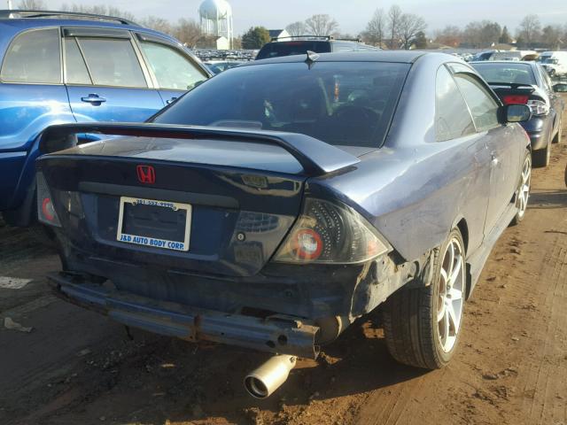 1HGEM22942L057886 - 2002 HONDA CIVIC EX ლურჯი ფოტო 4