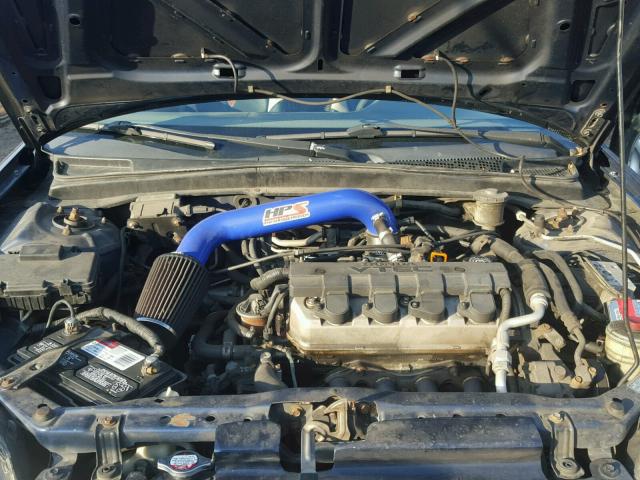 1HGEM22942L057886 - 2002 HONDA CIVIC EX BLUE photo 7