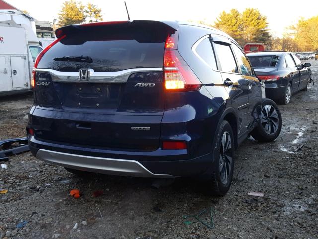 5J6RM4H93FL099050 - 2015 HONDA CR-V TOURI BLUE photo 4