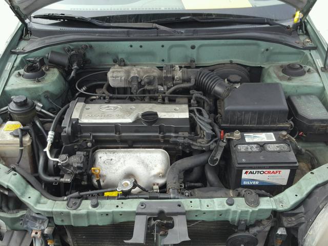 KMHCG45C25U584853 - 2005 HYUNDAI ACCENT GL GREEN photo 7