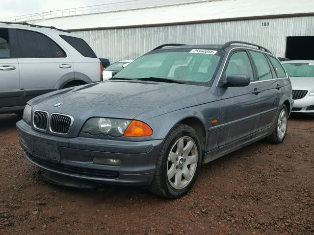 WBAAW33491ET42597 - 2001 BMW 325 IT BLUE photo 2