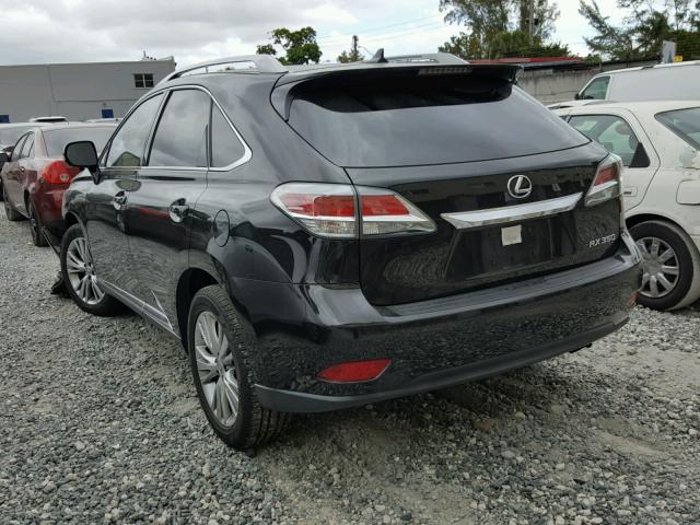 2T2ZK1BA0DC090299 - 2013 LEXUS RX 350 BLACK photo 3