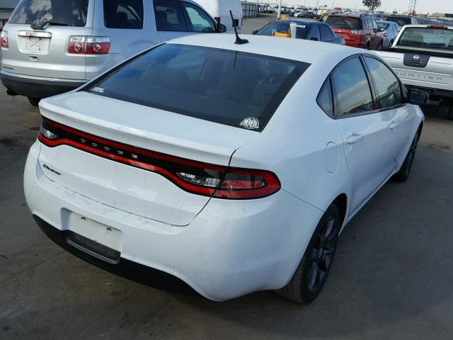 1C3CDFAA6FD432805 - 2015 DODGE DART SE WHITE photo 4