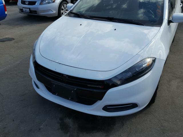 1C3CDFAA6FD432805 - 2015 DODGE DART SE WHITE photo 9