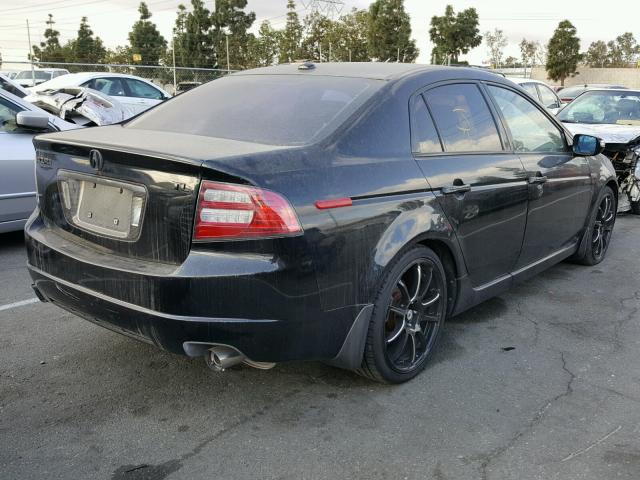 19UUA66287A019623 - 2007 ACURA TL BLACK photo 4