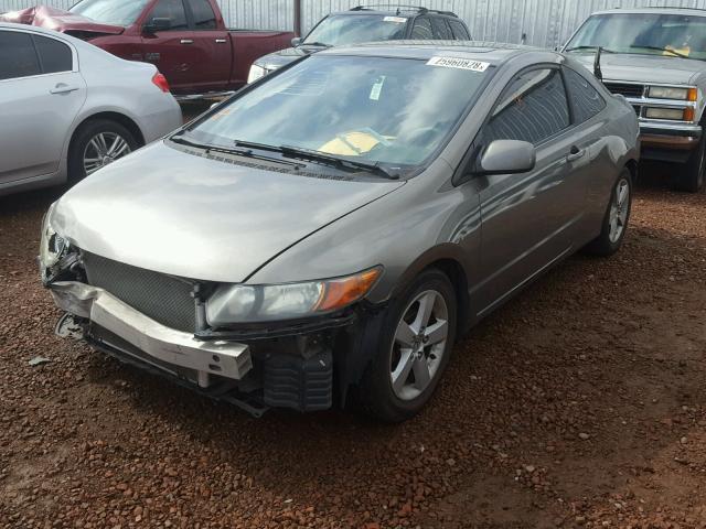 2HGFG11877H556927 - 2007 HONDA CIVIC EX GRAY photo 2