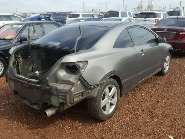 2HGFG11877H556927 - 2007 HONDA CIVIC EX GRAY photo 4