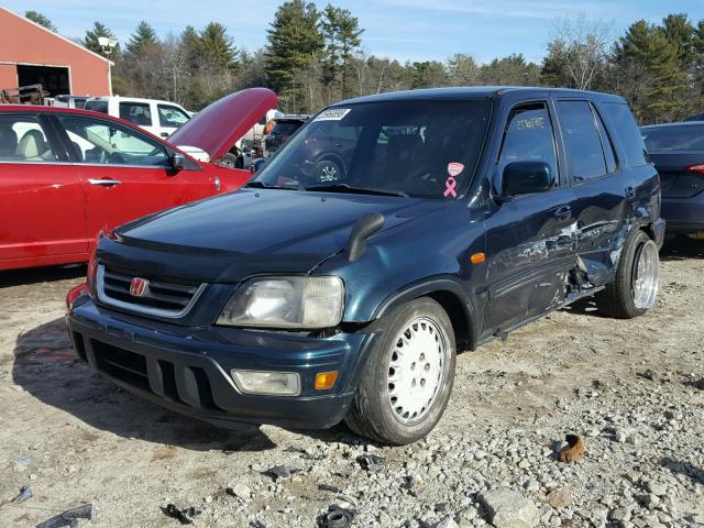 JHLRD1865WC092677 - 1998 HONDA CR-V EX BLUE photo 2