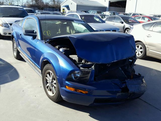 1ZVFT80N765220143 - 2006 FORD MUSTANG BLUE photo 1