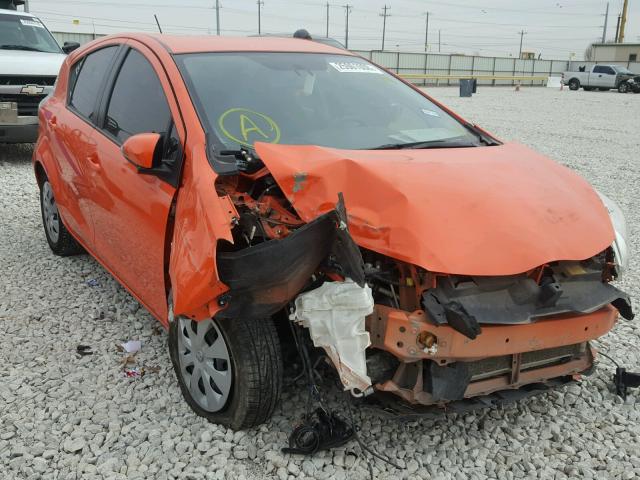 JTDKDTB32D1043180 - 2013 TOYOTA PRIUS C ORANGE photo 1