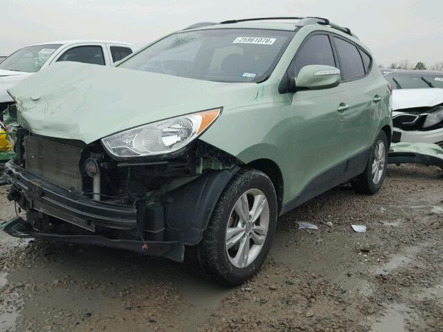 KM8JU3AC9DU635764 - 2013 HYUNDAI TUCSON GLS GREEN photo 2