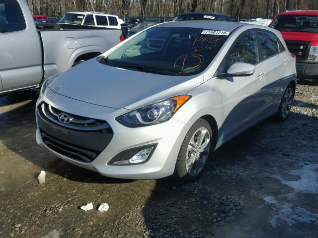 KMHD35LH8EU208694 - 2014 HYUNDAI ELANTRA GT SILVER photo 2