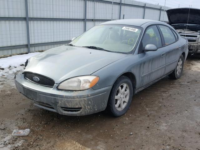 1FAFP56U96A222199 - 2006 FORD TAURUS SEL GREEN photo 2