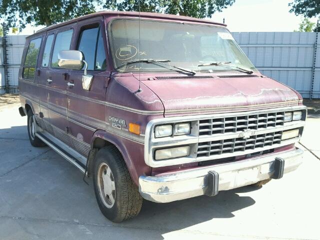 1GBEG25K2SF166970 - 1995 CHEVROLET G20 BURGUNDY photo 1