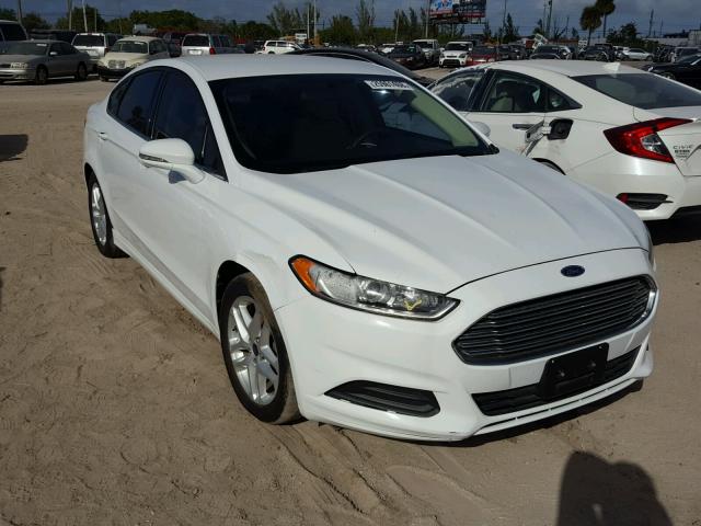 3FA6P0H78ER221673 - 2014 FORD FUSION SE WHITE photo 1