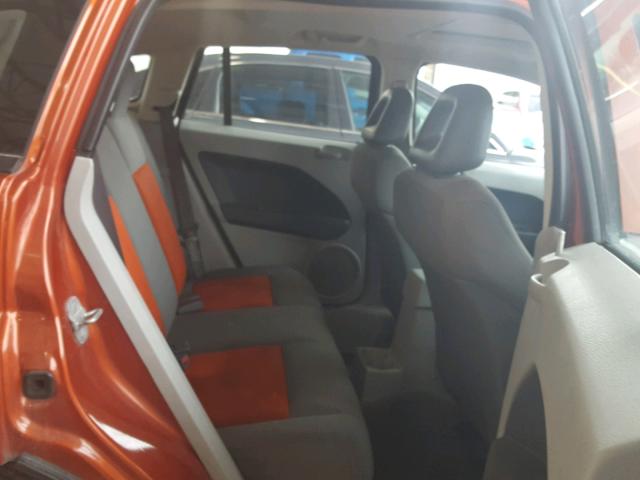 1B3HB48BX7D186483 - 2007 DODGE CALIBER SX ORANGE photo 6