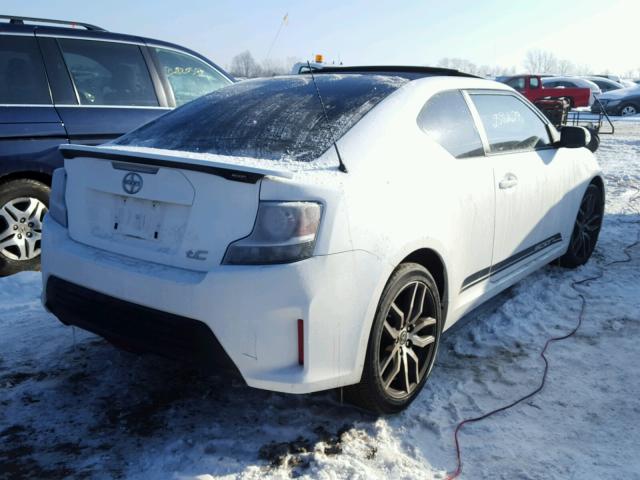 JTKJF5C70E3072677 - 2014 TOYOTA SCION TC WHITE photo 4