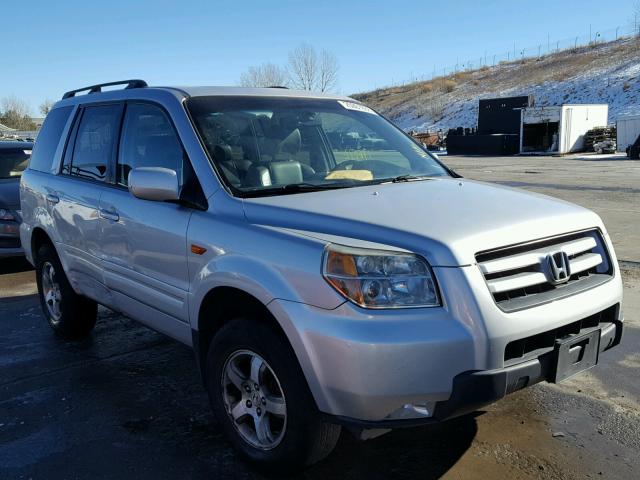 2HKYF18537H510623 - 2007 HONDA PILOT EXL SILVER photo 1