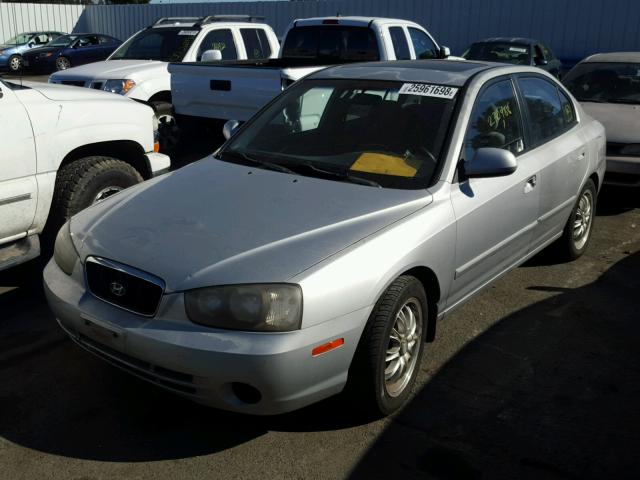 KMHDN45D23U532266 - 2003 HYUNDAI ELANTRA GL SILVER photo 2