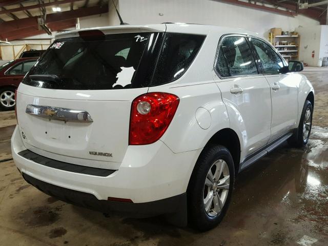 2GNALBEC3B1155649 - 2011 CHEVROLET EQUINOX LS WHITE photo 4