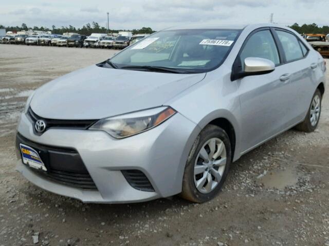 2T1BURHEXGC603278 - 2016 TOYOTA COROLLA L GRAY photo 2