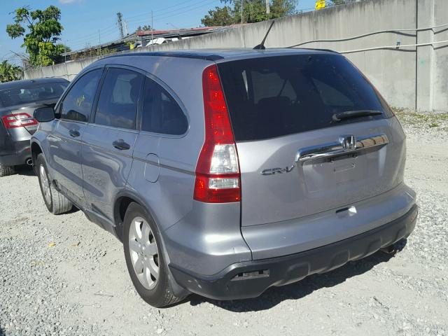 3CZRE385X8G700507 - 2008 HONDA CR-V EX SILVER photo 3