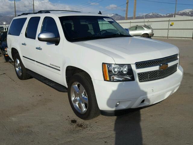 1GNSCKE0XDR251914 - 2013 CHEVROLET SUBURBAN C WHITE photo 1