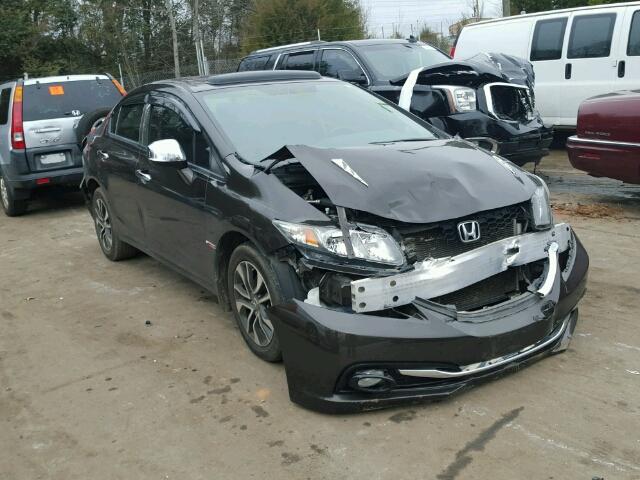 2HGFB2F93DH526955 - 2013 HONDA CIVIC EXL BROWN photo 1