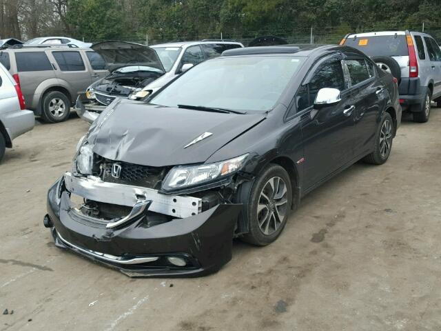 2HGFB2F93DH526955 - 2013 HONDA CIVIC EXL BROWN photo 2