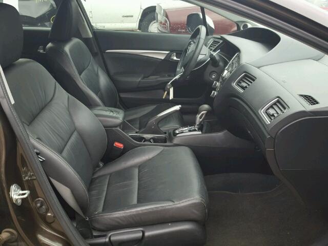 2HGFB2F93DH526955 - 2013 HONDA CIVIC EXL BROWN photo 5