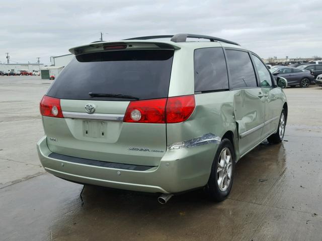 5TDZA22C06S525167 - 2006 TOYOTA SIENNA XLE GREEN photo 4