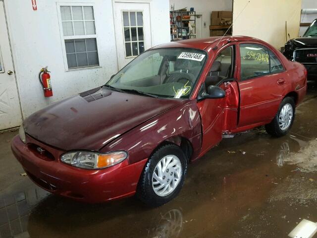 1FAFP13P3XW238619 - 1999 FORD ESCORT SE MAROON photo 2