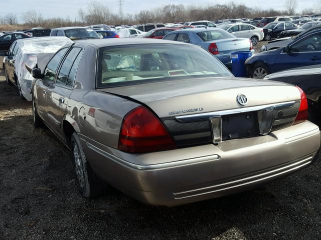 2MEFM75V76X631834 - 2006 MERCURY GRAND MARQ TAN photo 3