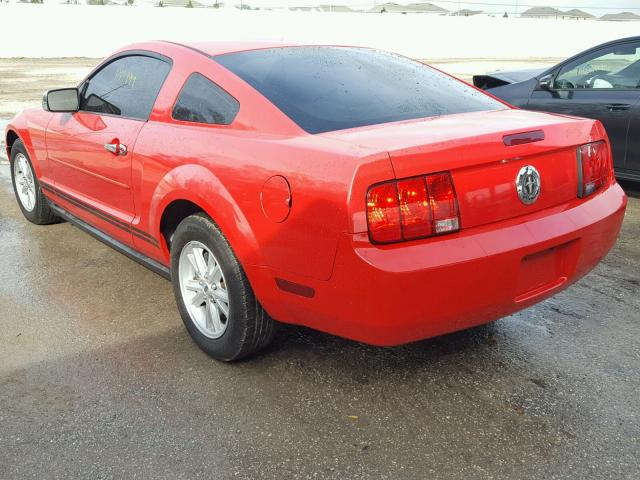 1ZVFT80N655202408 - 2005 FORD MUSTANG RED photo 3