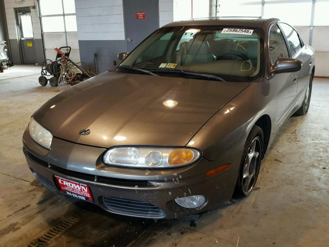 1G3GS64C414263375 - 2001 OLDSMOBILE AURORA 4.0 GRAY photo 2