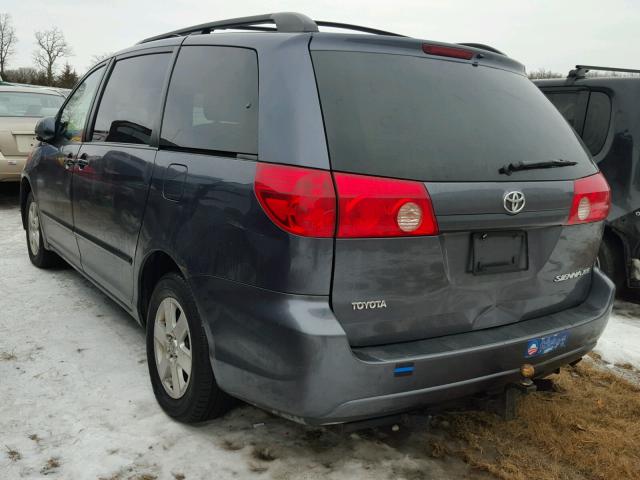 5TDZA22C36S408750 - 2006 TOYOTA SIENNA XLE BLUE photo 3