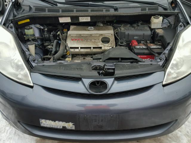 5TDZA22C36S408750 - 2006 TOYOTA SIENNA XLE BLUE photo 7