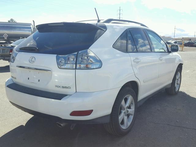 2T2GK31U17C012598 - 2007 LEXUS RX 350 WHITE photo 4