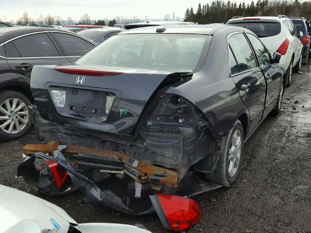 1HGCM56847A192668 - 2007 HONDA ACCORD EX GRAY photo 4