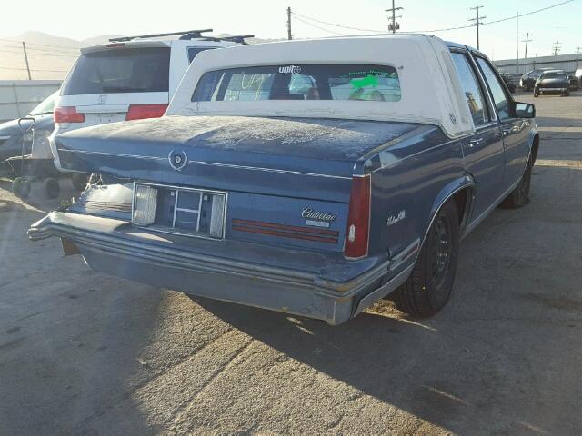 1G6CD5151J4332874 - 1988 CADILLAC DEVILLE BLUE photo 4