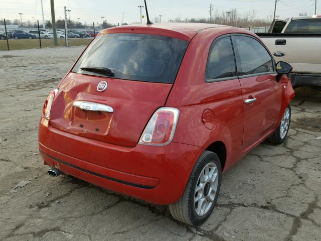 3C3CFFAR5FT523249 - 2015 FIAT 500 POP RED photo 4