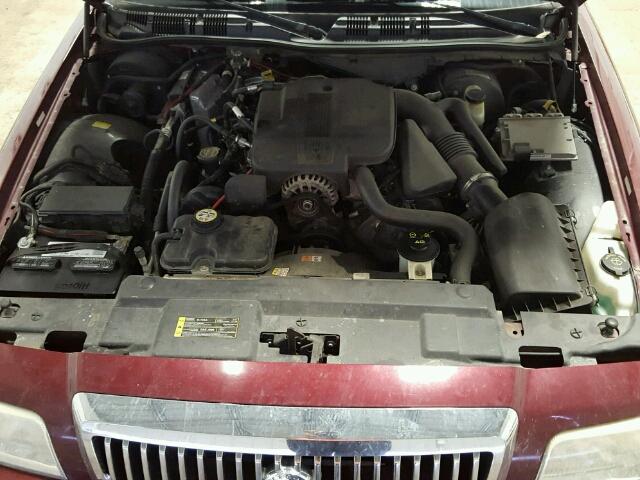 2MEHM75V86X622651 - 2006 MERCURY GRAND MARQ MAROON photo 7