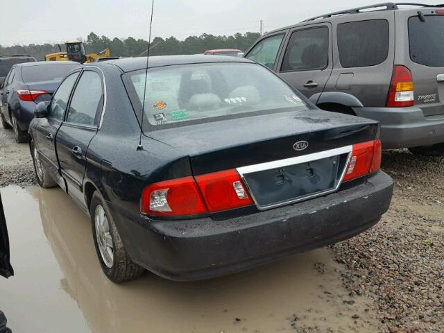 KNAGD128935206515 - 2003 KIA OPTIMA LX GREEN photo 3