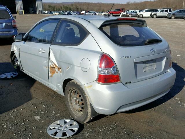 KMHCM3AC2AU180194 - 2010 HYUNDAI ACCENT BLU SILVER photo 3