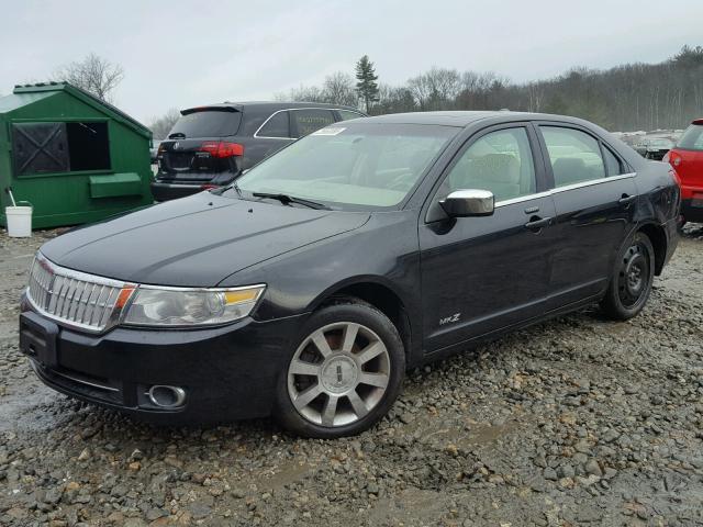 3LNHM28T27R624647 - 2007 LINCOLN MKZ BLACK photo 2