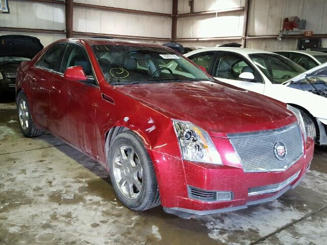 1G6DF577480165905 - 2008 CADILLAC CTS RED photo 1