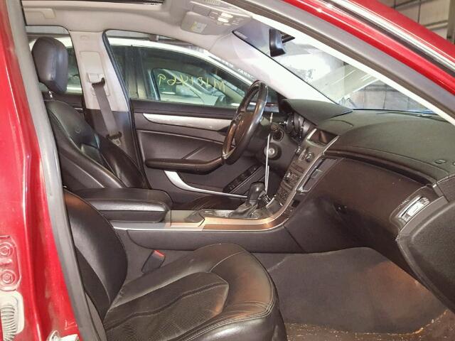 1G6DF577480165905 - 2008 CADILLAC CTS RED photo 5