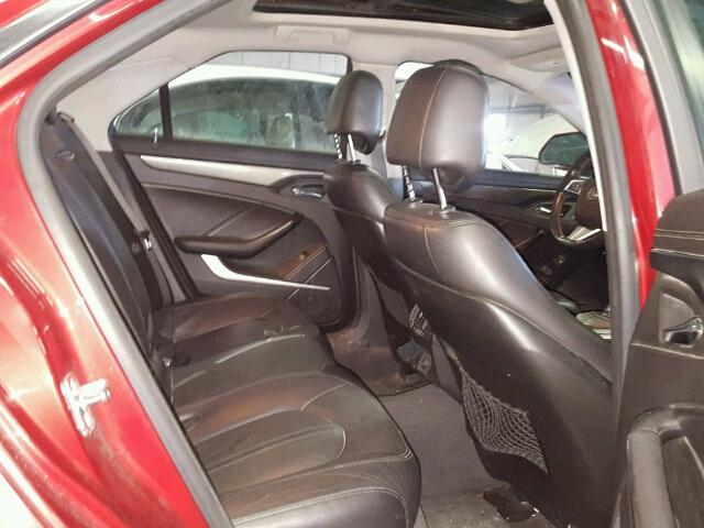 1G6DF577480165905 - 2008 CADILLAC CTS RED photo 6